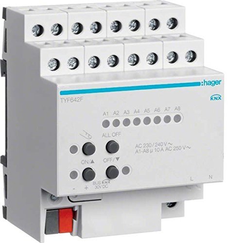 Hager Polo KNX system Sterownik fan-coil 2-krotny, 10A TYF642F TYF642F