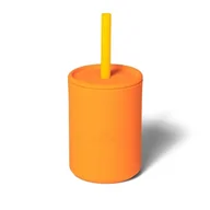 Miseczki i talerzyki dla dzieci - Avanchy La Petite Silikonowy Kubeczek Dla Dziecka 6M+ Orange - miniaturka - grafika 1