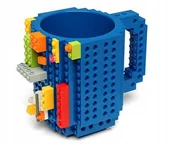 Kubki dla dzieci - Kubek Klockowy + Klocki 350ml - Niebieski - miniaturka - grafika 1