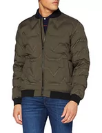 Kurtki męskie - Geox Męska kurtka M Calarossa Quilted, Dark Tarmac Green, 54 - miniaturka - grafika 1