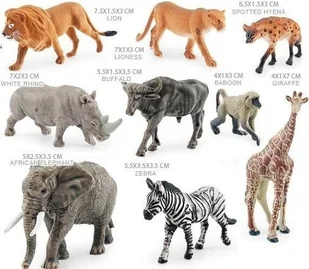 Zestaw zwierząt z Afryki - figurka - Figurki dla dzieci - miniaturka - grafika 1