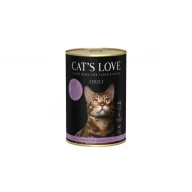 Mokra karma dla kotów - Cats Love Mix Fisch & Huhn - ryby i kurczak z olejem z łososia i pietruszką 400 g - miniaturka - grafika 1