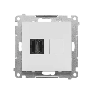 Kontakt Simon Gniazdo HDMI Simon 55 - jasnoszary mat - Gniazdka elektryczne - miniaturka - grafika 1