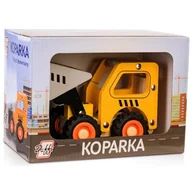 Zabawki zręcznościowe - Drewniane Auto Z Oponami - Koparka - miniaturka - grafika 1