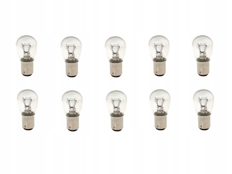 ŻARÓWKA ŻARÓWKI P21/5W 12V 21/5W BAY15d ZESTAW ŻARÓWEK HOMOLOGACJA 10szt