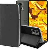 Etui i futerały do telefonów - Hello Case ETUI Z KLAPKĄ DO MOTOROLA EDGE 30 NEO CZARNE ZAMYKANE MAGNETYCZNE KABURA - miniaturka - grafika 1