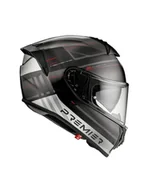 Kaski motocyklowe - Premier Kask Evoluzione, czarny i ciemnoszary, rozmiar S, uniseks - miniaturka - grafika 1