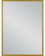 Lustra - Lustro łazienkowe w złotej ramie aluminiowej 60x80cm - miniaturka - grafika 1