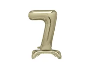 Balony i akcesoria - Balon foliowy stojący cyfra 7 złoty - 76 cm - 1szt. - miniaturka - grafika 1