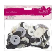 Scrapbooking - Design Objectives Design Objectives, zestaw guzików, Monochrome, 250 g - miniaturka - grafika 1