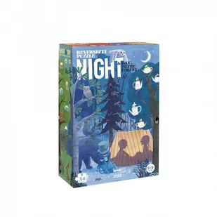 Londji DZIEŃ I NOC tekturowe puzzle dwustronne 54 el. LD PZ367 - Puzzle - miniaturka - grafika 1