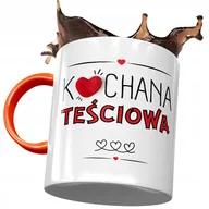 Kubki - Kubek Pomarańczowy dla Teściowej Teściuni Prezent z Nadrukiem ze Zdjęciem + Opakowanie na prezent (wzór 04) - miniaturka - grafika 1