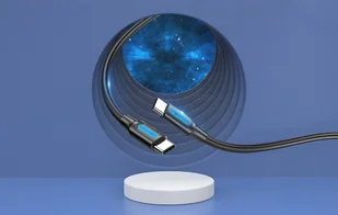 Kabel USB-C 2.0 Vention COTBG PD 100W, 5A, 1,5m czarny PVC - Kable - miniaturka - grafika 2