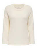 Swetry damskie - ONLY Sweter w kolorze kremowym - miniaturka - grafika 1