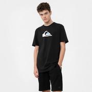 Koszulki sportowe męskie - Męski t-shirt z nadrukiem QUIKSILVER Comp Logo - czarny - miniaturka - grafika 1
