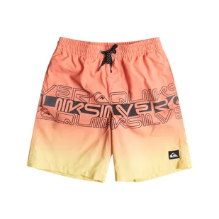 Dziecięce Szorty QUIKSILVER WORDBLOCK 16 B JAMV EQBJV03434-MHV6 – Pomarańczowy - Spodenki damskie - miniaturka - grafika 1