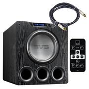 Głośniki i kolumny - SVS PB-4000 (PB4000) + SVS SoundPath RCA 3m – subwoofer aktywny 13.5" z Bluetooth + kabel RCA 3m GRATIS Black Ash - miniaturka - grafika 1