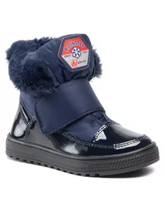 Buty dla dziewczynek - Naturino Śniegowce Carlotta 0012502036.01.0C01 S Granatowy - grafika 1