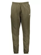 Spodnie sportowe męskie - Reebok Spodnie dresowe w kolorze khaki - miniaturka - grafika 1
