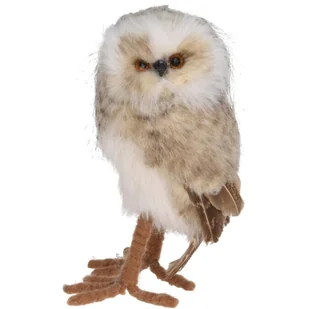 SOWA DEKORACYJNA STOJĄCA 23CM BRĄZ Z USZAMI - Ozdoby bożonarodzeniowe - miniaturka - grafika 1