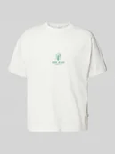 Koszulki męskie - T-shirt z nadrukiem z logo - miniaturka - grafika 1