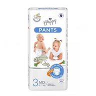 Pieluchy - Bella Baby Happy Pieluchomajtki dla dzieci Happy Pants Midi 6-11 kg 48 szt. Folia | BB-055-MU48-002 - miniaturka - grafika 1