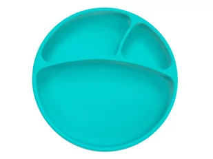 MinikOiOi Zielony - Talerzyk Silikonowy Z Przegródkami - Green - MinikOiOi TALERZYK GREEN - Zabawki interaktywne dla dzieci - miniaturka - grafika 1