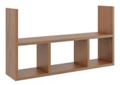 Półki do salonu - Skandynawska półka ścienna w kolorze orzech A0-S39 - miniaturka - grafika 1