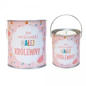 Skarbonki - Skarbonka PCV z wciskanym wieczkiem i uchwytem "Na zachcianki małej królewny" - miniaturka - grafika 1