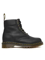 Glany damskie - Dr. Martens Glany 1460 Wl Grizzly DM31873001 Czarny - miniaturka - grafika 1