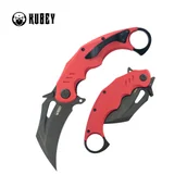 Noże - Nóż składany Kubey Wrath Red G10, Blackwashed 14C26N by MUZI Design (KU261H) - miniaturka - grafika 1