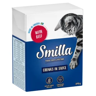 Smilla Pakiet kawałeczki w sosie, 12 x 370 g - Wołowina - Mokra karma dla kotów - miniaturka - grafika 4