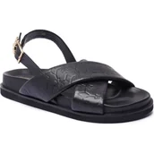 Buty dla dziewczynek - Patrizia Pepe Skórzane sandały - miniaturka - grafika 1