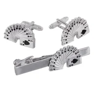 Spinki do mankietów i krawatów - Komplet dla gracza Talia Kart TBC10 - miniaturka - grafika 1