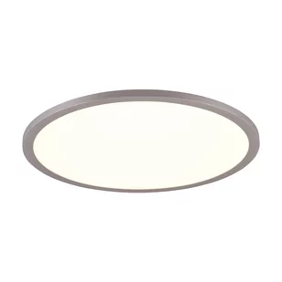 Srebrna lampa sufitowa LED ø 40 cm Yuma – Trio - Lampy sufitowe - miniaturka - grafika 1