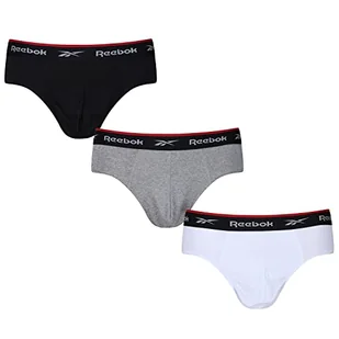 Reebok Majtki męskie, Czarny/szary Marl/Biały, XL - Moda i Uroda OUTLET - miniaturka - grafika 1