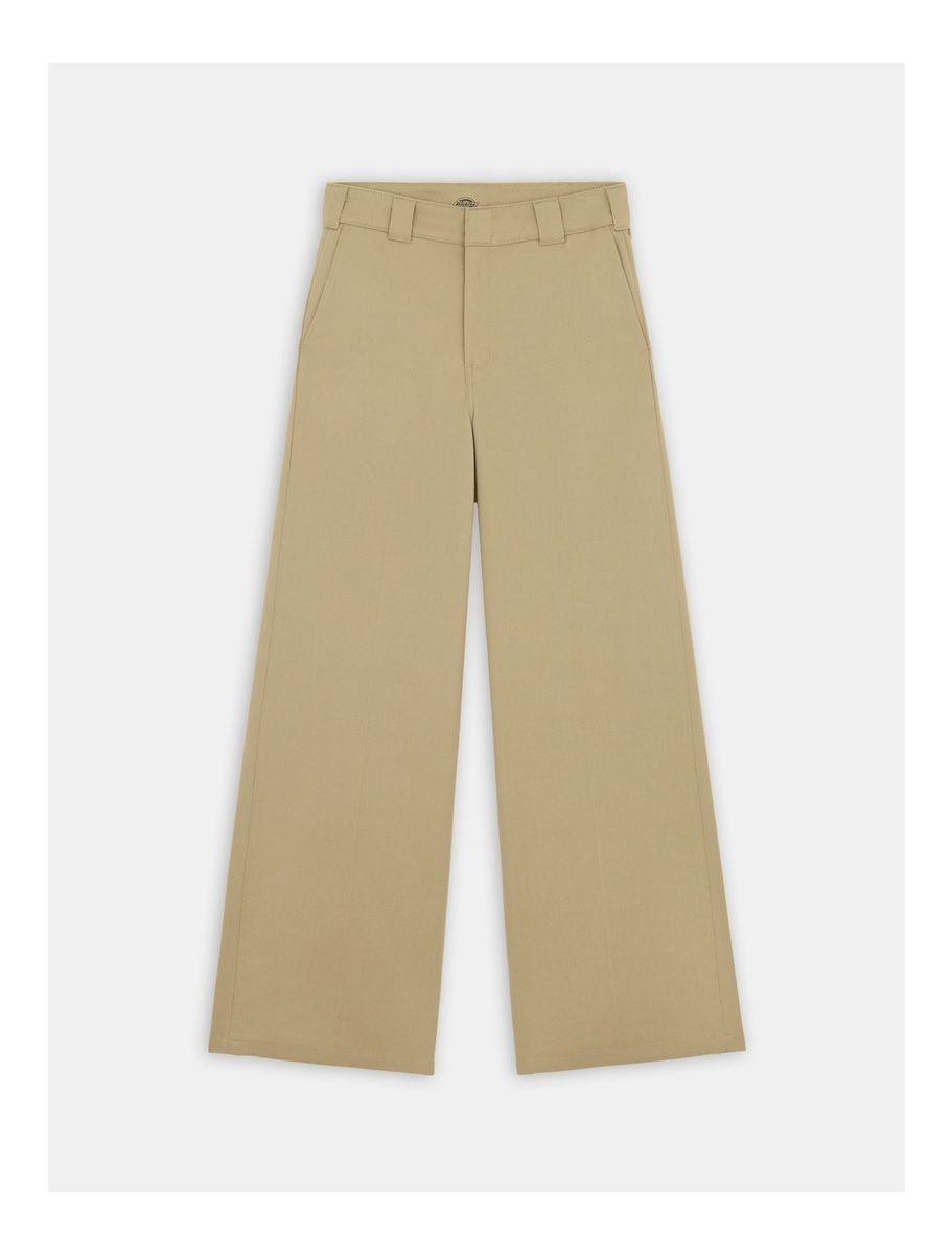 pantaloni donna dickies w wide leg pant dk0a4yse khk khaki