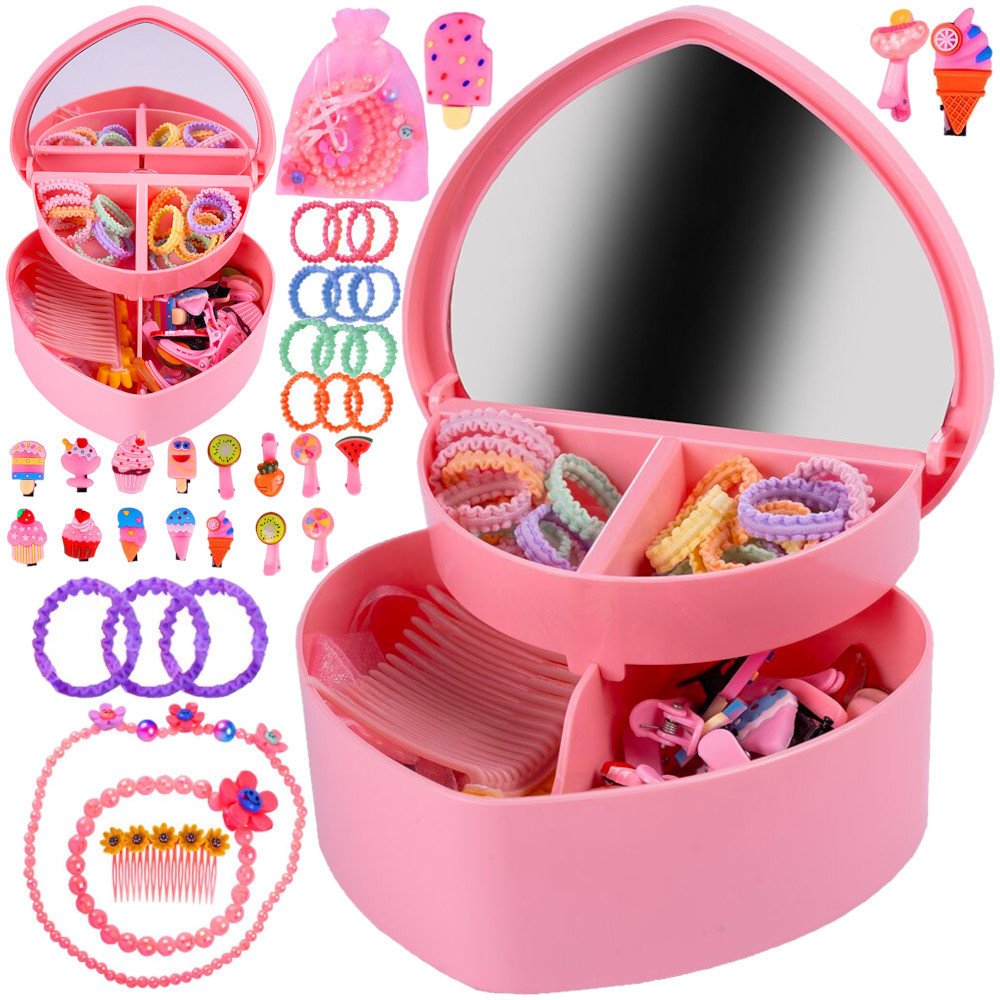 Zestaw Dla Dziewczynki Do Włosów Gumki Spinki 45El