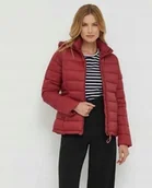 Kurtki damskie - Pepe Jeans Kurtkaz Kapturem Pikowana Bordowa L Jge - miniaturka - grafika 1