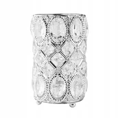 Kosmetyczki, organizery i kuferki - Organizer Pojemnik Na Pędzle Stojak Srebrny 2 - miniaturka - grafika 1