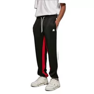 Spodenki męskie - STARTER BLACK LABEL Męskie spodnie treningowe Starter Laser Track Pants, czarne/czerwone/białe, XL - miniaturka - grafika 1