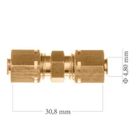 Przewody hamulcowe - Lacznik DO Rury CU 4,75 MM L-150 - miniaturka - grafika 1