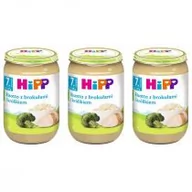 Dania dla dzieci - Hipp Risotto z brokułami i królikiem po 7. miesiącu zestaw 3 x 220 g - miniaturka - grafika 1