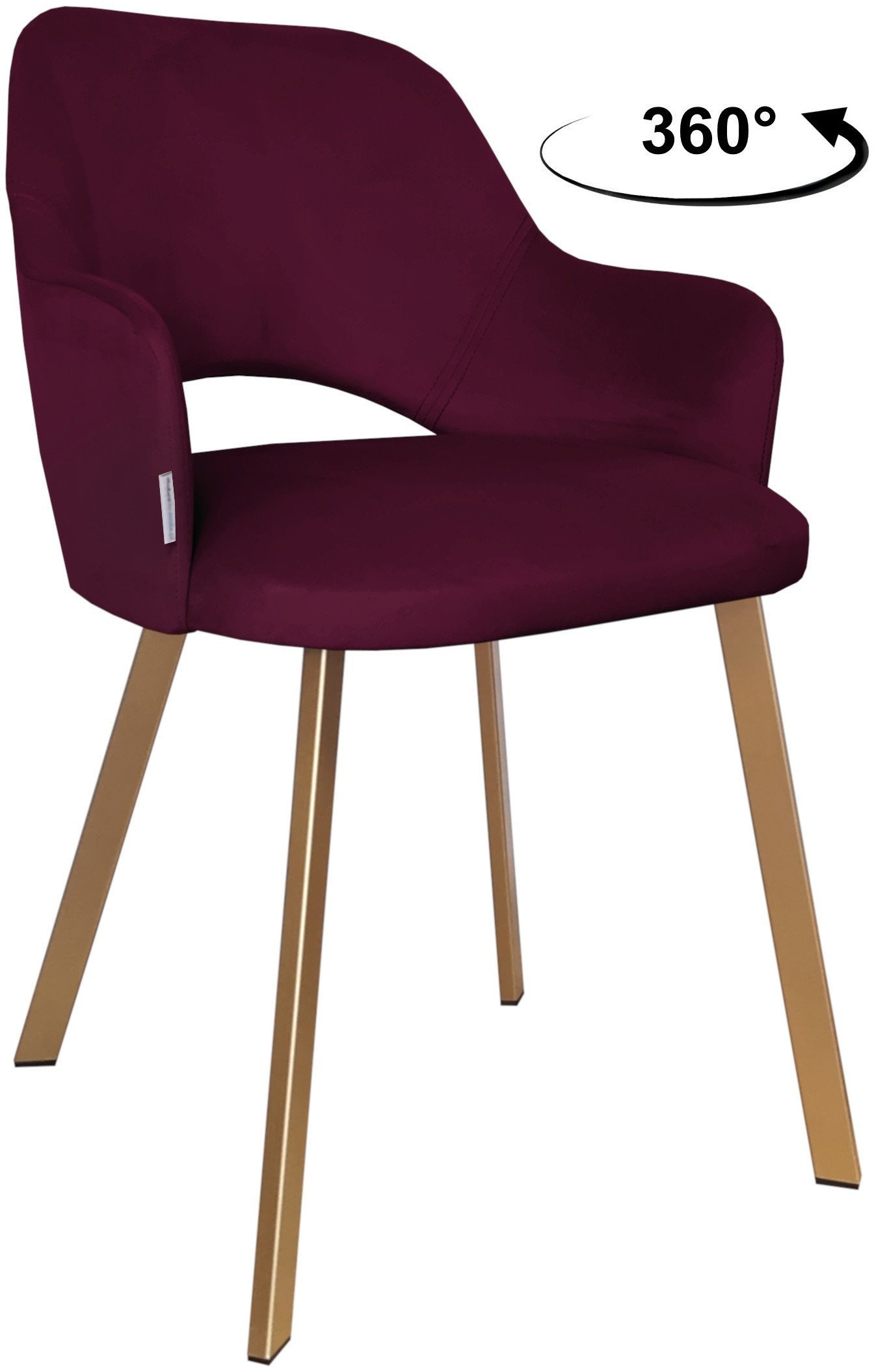 Krzesło obrotowe Milano podstawa Profil złota MG02