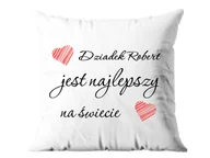 Poduszki dekoracyjne - Poszewka personalizowana na dzień dziadka - 1 szt. - miniaturka - grafika 1