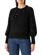 Swetry damskie - ONLY Onlpriyah L/S KNT sweter damski, czarny, S - miniaturka - grafika 1