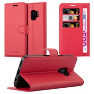 Etui i futerały do telefonów - Etui ochronne Cadorabo do Samsung Galaxy S9 w kolorze czerwonym etui na telefon komórkowy z magnetycznym zamknięciem - miniaturka - grafika 1