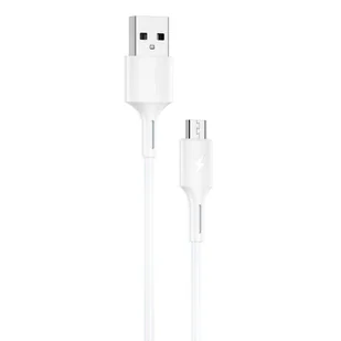 WK Design YouPin kabel przewód USB - micro USB 3A 1m biały (WDC-136m) - Kable USB - miniaturka - grafika 1