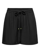 Spodenki damskie - ONLY Szorty "Chiara" w kolorze czarnym - miniaturka - grafika 1