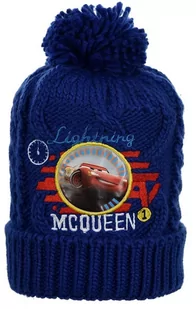 Niebieska czapka zimowa Disney PIXAR Cars rozmiar 52 cm - Czapki damskie - miniaturka - grafika 1